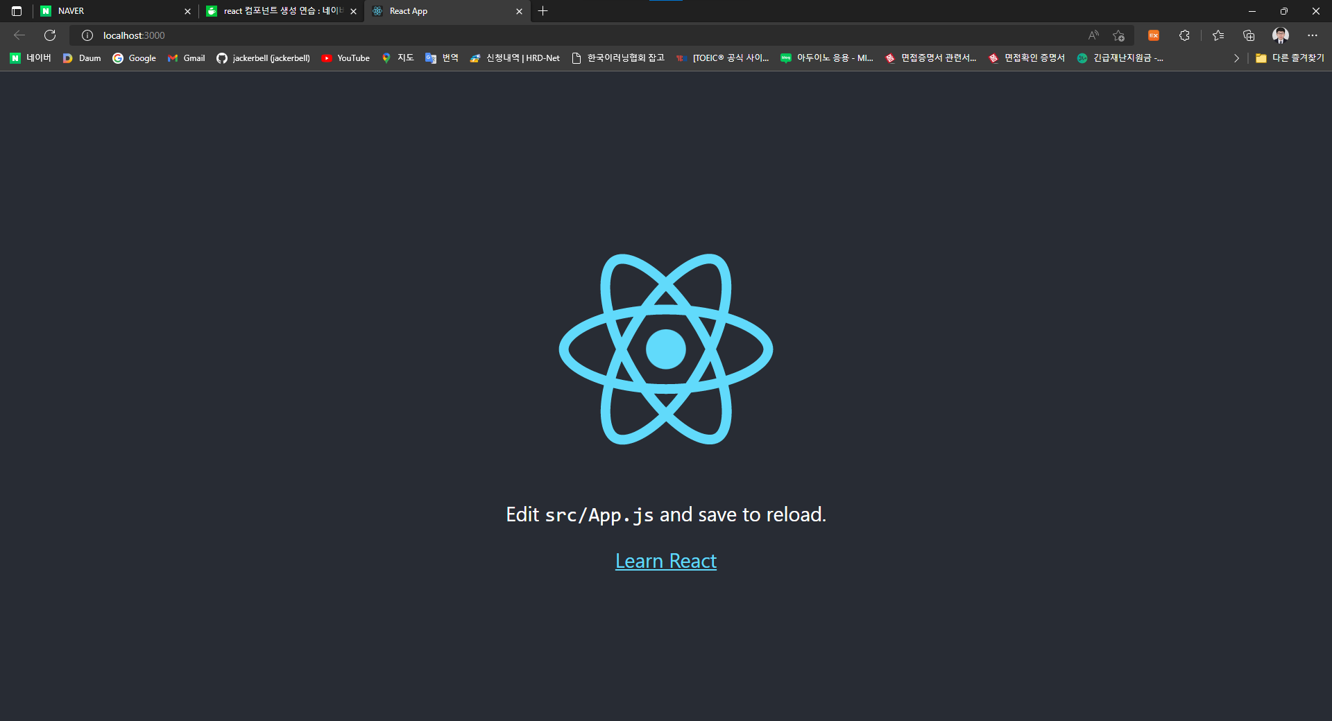 react